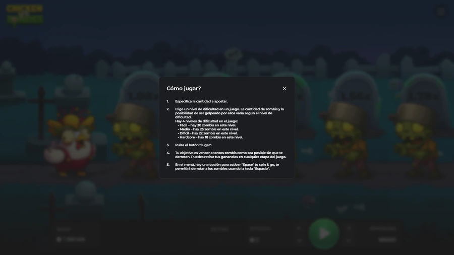 Chicken VS Zombies - Cómo Jugar